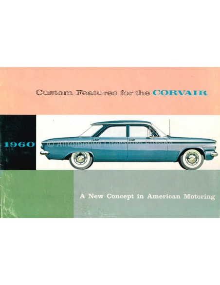1960 CHEVROLET CORVAIR PROSPEKT ENGLISCH (VS)