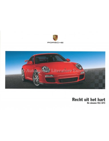 2008 PORSCHE 911 GT3 BROCHURE NEDERLANDS