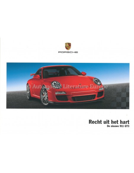2008 PORSCHE 911 GT3 PROSPEKT NEDERLANDS