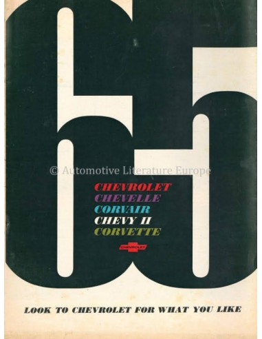 1965 CHEVROLET RANGE BROCHURE ENGLISH (US)