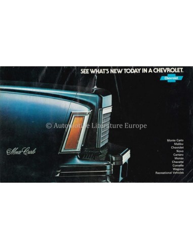 1977  CHEVROLET PROGRAMM PROSPEKT ENGLISCH (VS)