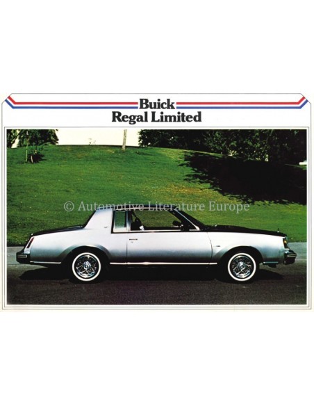 1979 BUICK REGAL LIMITED LEAFLET DUTCH