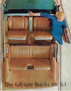 1963 BUICK THE FULL-SIZE BUICKS FOR '63 RANGE BROCHURE ENGLISH