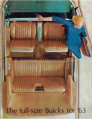 1963 BUICK THE FULL-SIZE BUICKS FOR '63 PROGRAMMA BROCHURE ENGELS