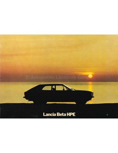 1977 LANCIA BETA HPE PROSPEKT ENGLISCH
