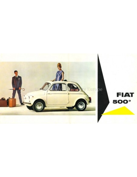 1965 FIAT 500D / GIARDINIERA BROCHURE DUTCH