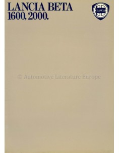 1973 LANCIA BETA 1600 / 2000 BROCHURE ITALIAN