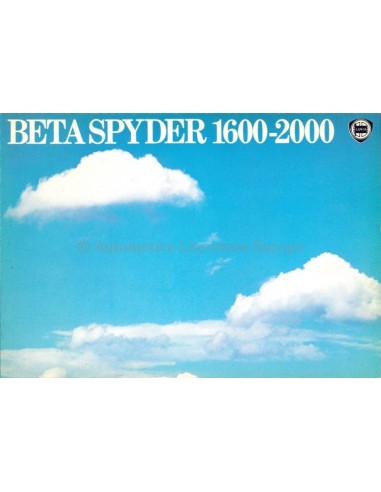 1980 LANCIA BETA SPYDER 1600-2000 PROSPEKT ENGLISCH