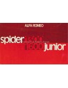 1976 ALFA ROMEO SPIDER JUNIOR 1.3 / 1.6 BROCHURE NEDERLANDS