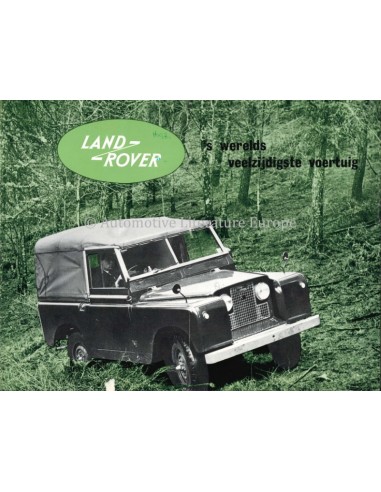 1959 LAND ROVER SERIES I BROCHURE DUTCH