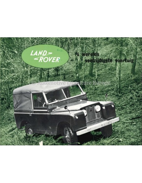 1957 LAND ROVER SERIES I BROCHURE NEDERLANDS