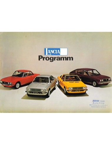 1975 LANCIA PROGRAMM PROSPEKT DEUTSCH