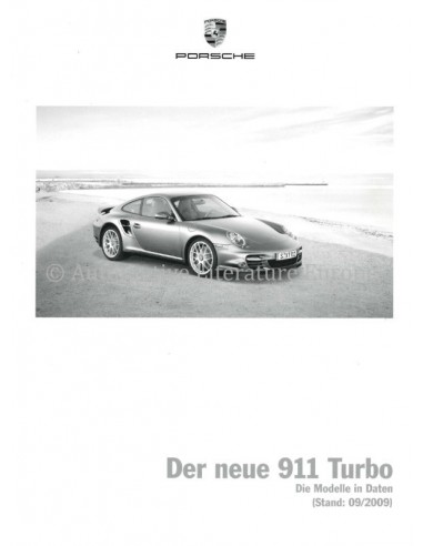 2010 PORSCHE 911 TURBO TECHNICAL SPECIFICATIONS GERMAN