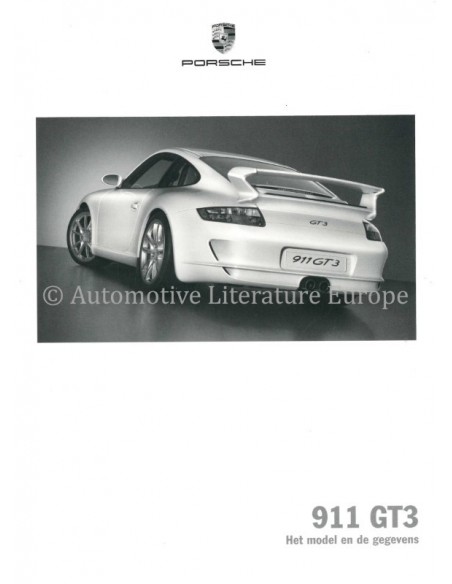 2006 PORSCHE 911 GT3 BROCHURE NEDERLANDS
