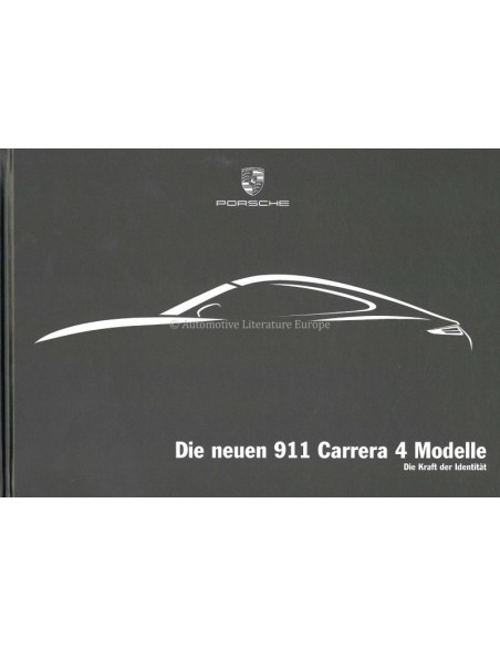 2013 PORSCHE 911 CARRERA 4 HARDCOVER BROCHURE GERMAN