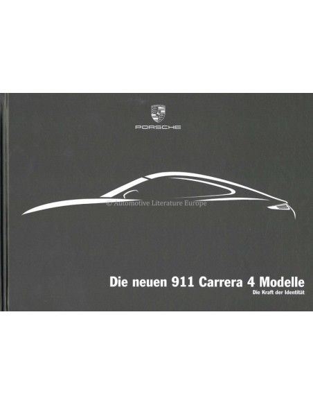 2013 PORSCHE 911 CARRERA 4 HARDCOVER PROSPEKT DEUTSCH