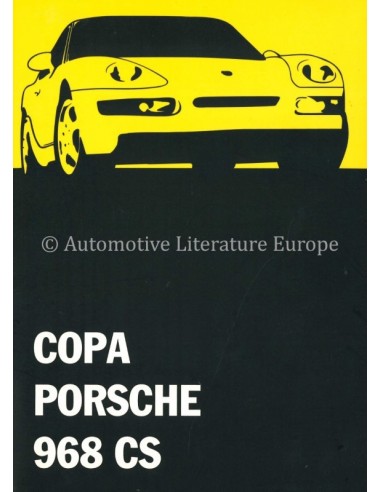 1993 PORSCHE 968 CS COPA PRESSKIT SPANISH