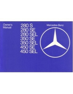 1977 MERCEDES BENZ S KLASSE INSTRUCTIEBOEKJE ENGELS