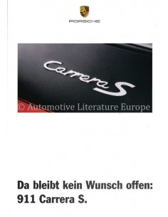 1996 PORSCHE 911 CARRERA S BROCHURE GERMAN