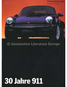 1993 PORSCHE 911 30 JAHRE BROCHURE GERMAN