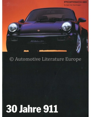 1993 PORSCHE 911 30 JAHRE BROCHURE DUITS