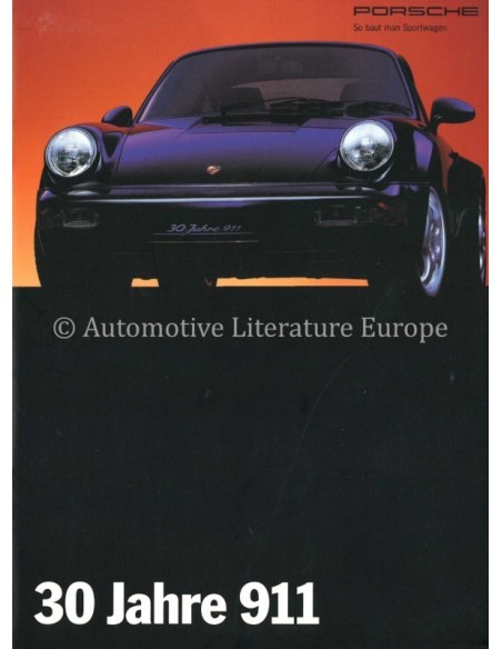 1993 PORSCHE 911 30 JAHRE BROCHURE DUITS