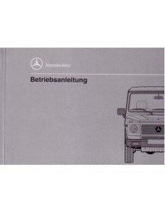 1992 MERCEDES BENZ G 500 KLASSE INSTRUCTIEBOEKJE DUITS