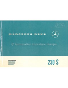 1971 MERCEDES BENZ 350 SL BETRIEBSANLEITUNG