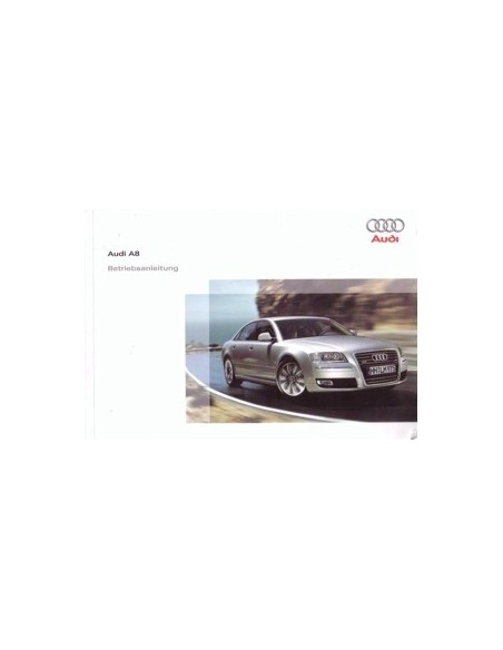2008 AUDI A8 INSTRUCTIEBOEKJE DUITS
