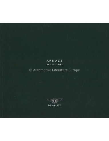 1998-2006 BENTLEY ARNAGE ACCESSOIRES BROCHURE ENGELS
