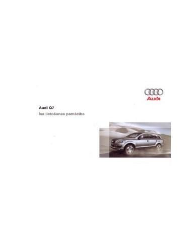 2008 AUDI Q7 VERKORT INSTRUCTIEBOEKJE LETS