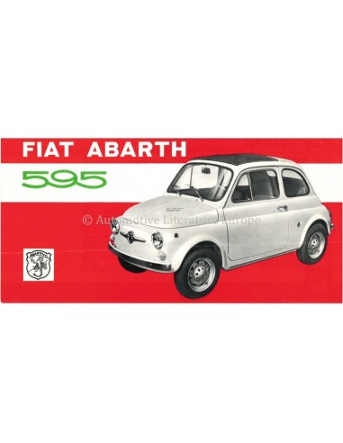 1971 ABARTH 595 DATENBLATT ITALIENISCH