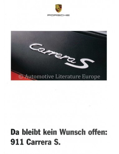1997 PORSCHE 911 CARRERA S PROSPEKT DEUTSCH