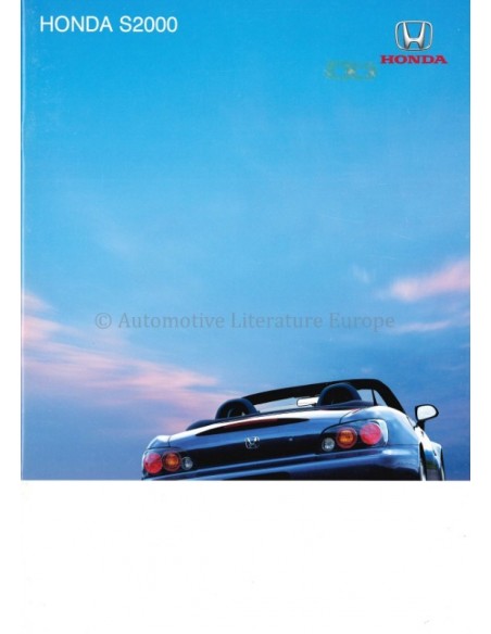 2004 HONDA S2000 PROSPEKT ENGLISCH