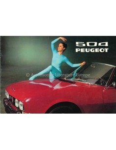 1971 PEUGEOT 504 COUPE / CABRIOLET BROCHURE DUITS