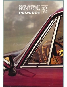 1982 PEUGEOT 504 PININFARINA COUPÉ / CABRIOLET BROCHURE DUTCH