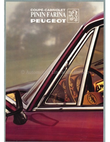 1982 504 PININFARINA PEUGEOT COUPÉ / CABRIOLET PROSPEKT NIEDERLÄNDISCH