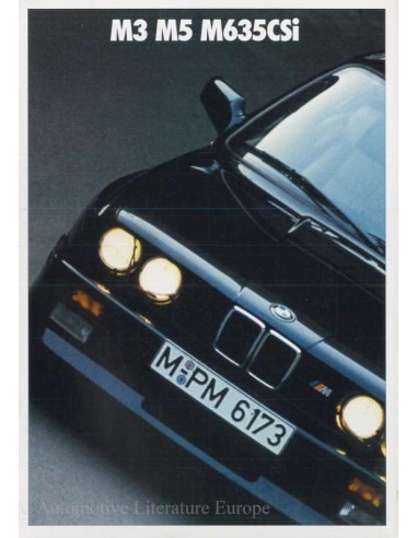 1987 BMW M3 M5 M635CSI BROCHURE SPAANS