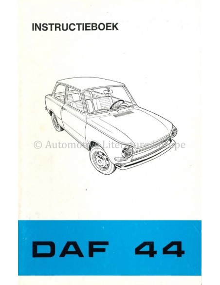 1971 DAF 44 INSTRUCTIEBOEKJE NEDERLANDS