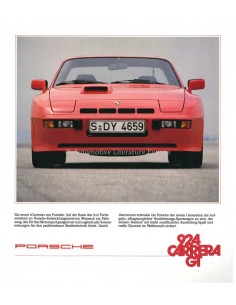 1981 PORSCHE 924 CARRERA GT PROSPEKT DEUTSCH 2