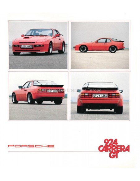 1981 PORSCHE 924 CARRERA GT PROSPEKT DEUTSCH