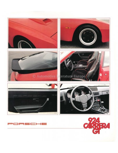 1981 PORSCHE 924 CARRERA GT BROCHURE DUITS