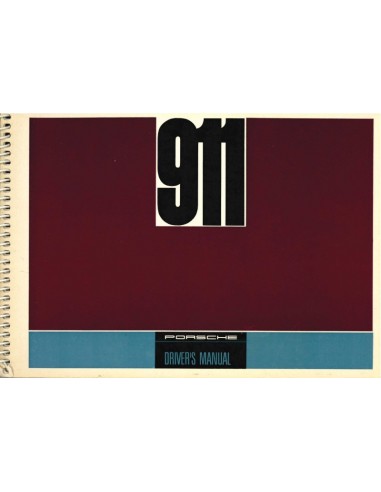 1968 PORSCHE 911 OWNERS MANUAL ENGLISH