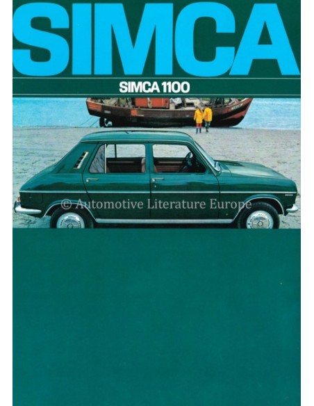 1968 SIMCA 1100 BROCHURE NEDERLANDS