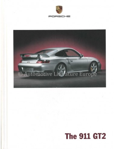 2002 PORSCHE 911 GT2 HARDCOVER PROSPEKT ENGLISCH