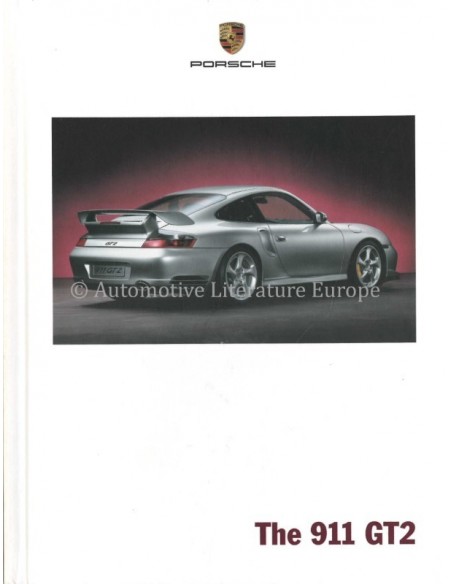 2002 PORSCHE 911 GT2 HARDCOVER PROSPEKT ENGLISCH
