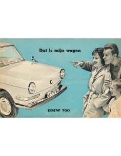 1961 BMW 700 PROSPEKT NIEDERLÄNDISCH