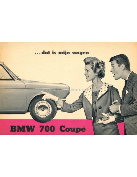 1959 BMW 700 COUPÉ BROCHURE NEDERLANDS