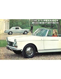 1970 PEUGEOT 404 BROCHURE DUTCH