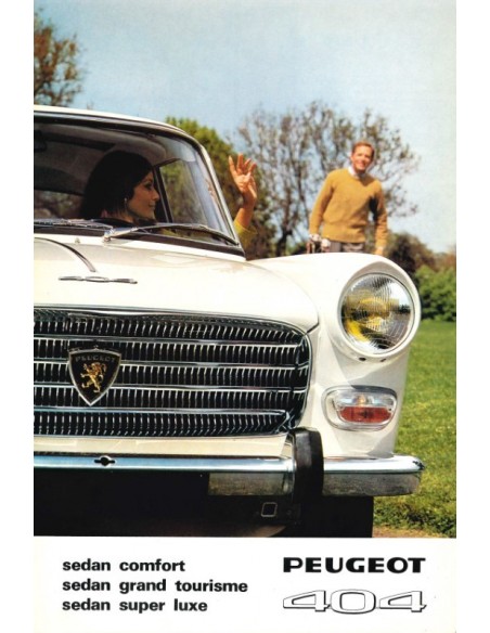 1967 PEUGEOT 404 BROCHURE NEDERLANDS